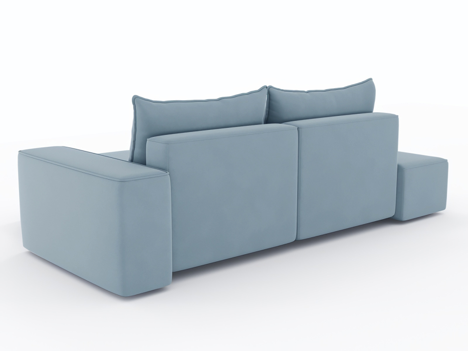 Диваны угловые в гостиную, Диван-кровать угловой Кензо еврокнижка, велюр