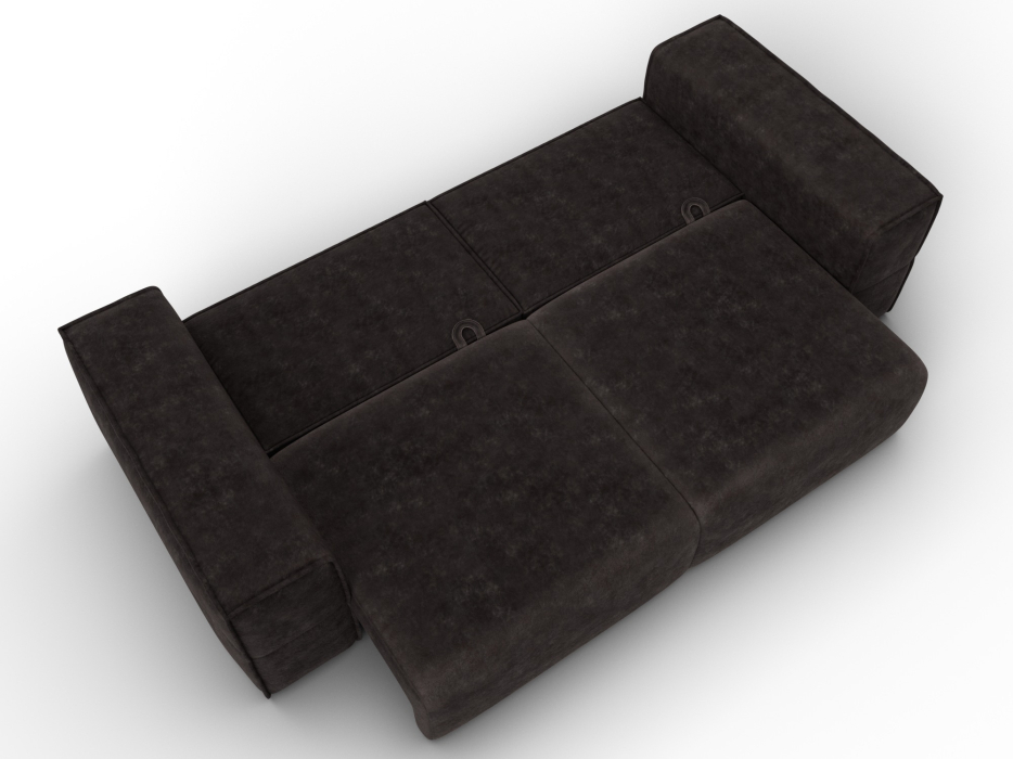 Диваны еврокнижки, Диван прямой Лига-058 НПБ, велюр BRUT