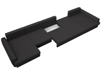 Диван П-образный Лига-057 НПБ МегаЛонг, замша JOLY