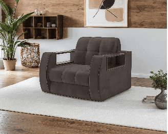 Кресло-кровать аккордеон Барон №3 НПБ Микровелюр