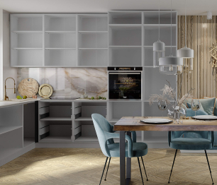 Кухонный гарнитур без столешницы Калипсо 3 м