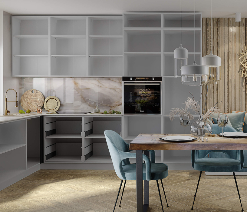 Кухонные гарнитуры, Кухонный гарнитур без столешницы Калипсо 3 м