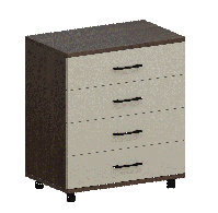 Комоды, Модульная система Грейс Комод КМ-5032  Гикори Джексон Темный