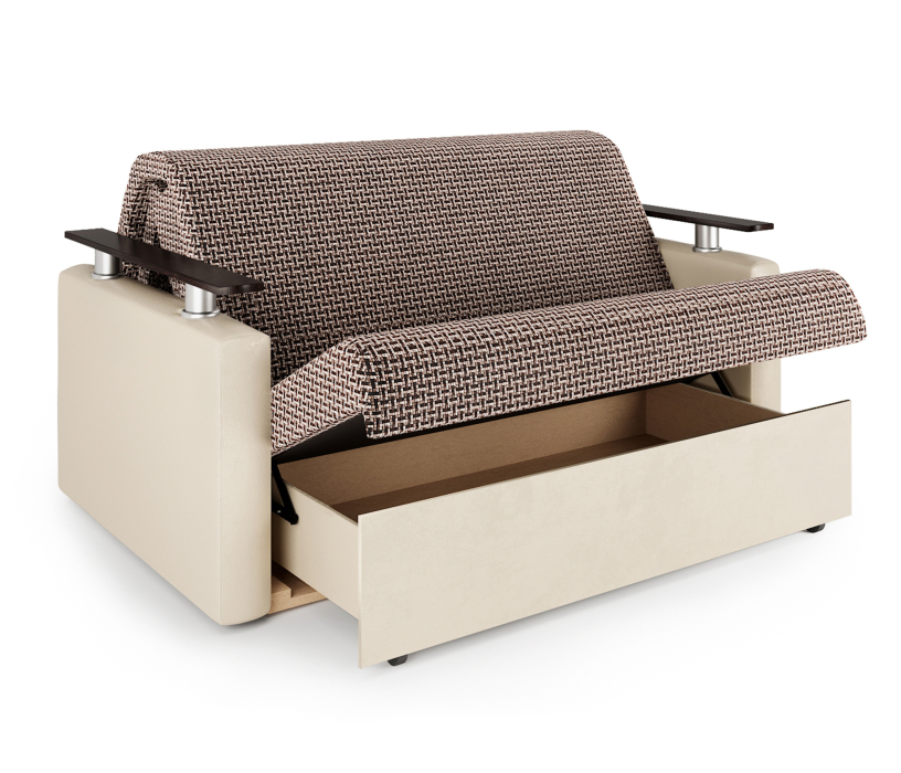Диваны с ящиком для белья, Диван-кровать Шарм 140, корфу/экокожа