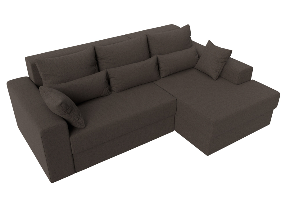 Диваны угловые в гостиную, Угловой диван Майами правый угол, рогожка