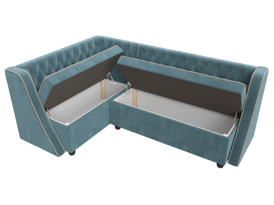 Диваны угловые кухонные, Кухонный угловой диван Лофт левый угол, велюр