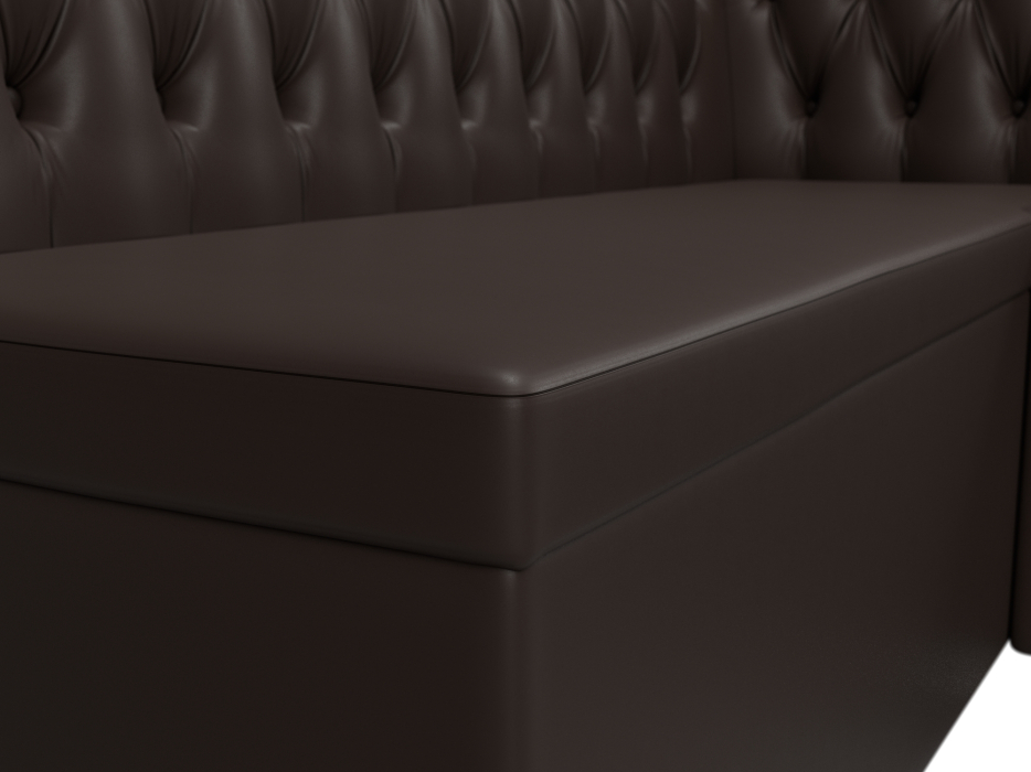 Диваны угловые кухонные, Кухонный угловой диван Мирта правый угол, экокожа