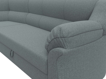 Диван угловой Карнелла левый угол, рогожка Амур