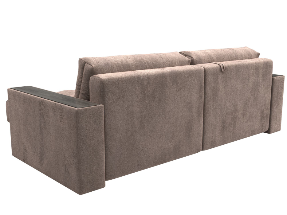 Диваны угловые в гостиную, Диван угловой с декором Лига-049 НПБ, велюр TOWER