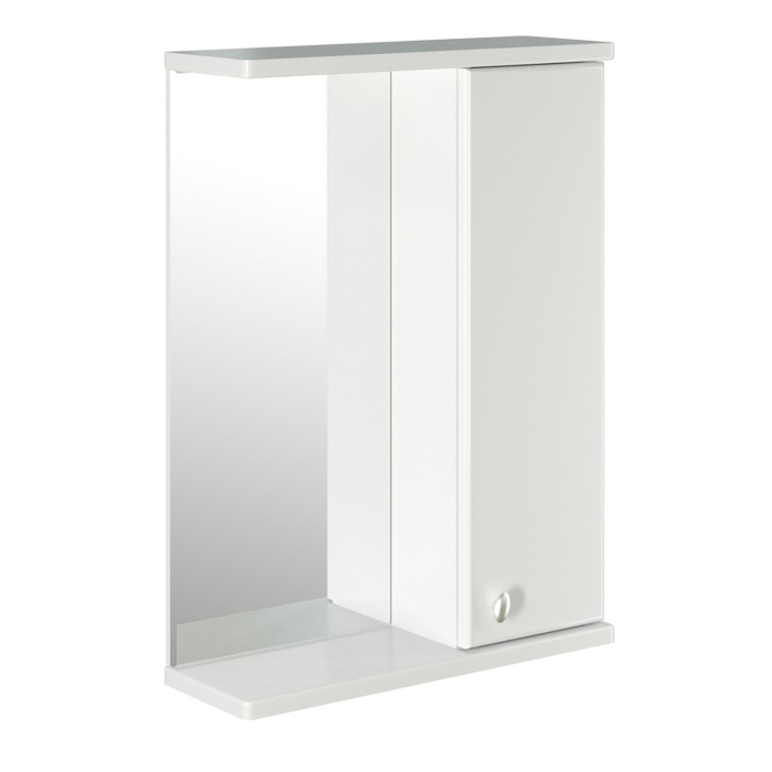 Стеллажи и полки, Шкаф навесной НОРД-55 правый без подсветки (ПВХ)