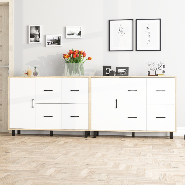 ТВ-тумбы, Два комода РВК 125-1204 с дверкой и 4-мя ящиками