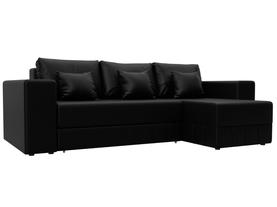 Диваны угловые в гостиную, Диван угловой Лига-076 угол универсальный, экокожа GRIFON