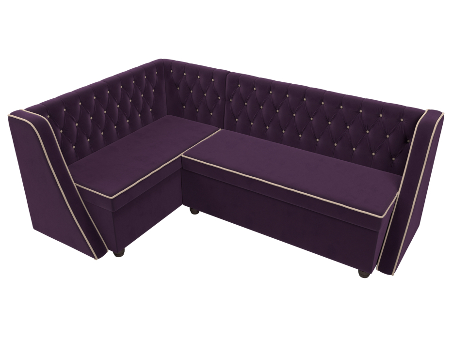 Диваны угловые кухонные, Кухонный угловой диван Лофт левый угол, велюр