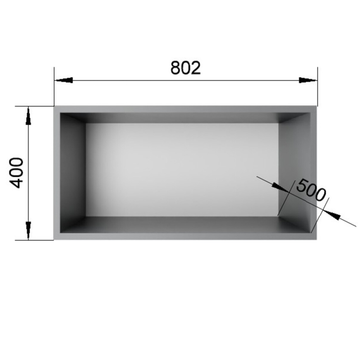 Распашные шкафы, Антресоль Фиеста 802