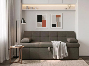 Диван кухонный прямой Лео, рогожка Амур