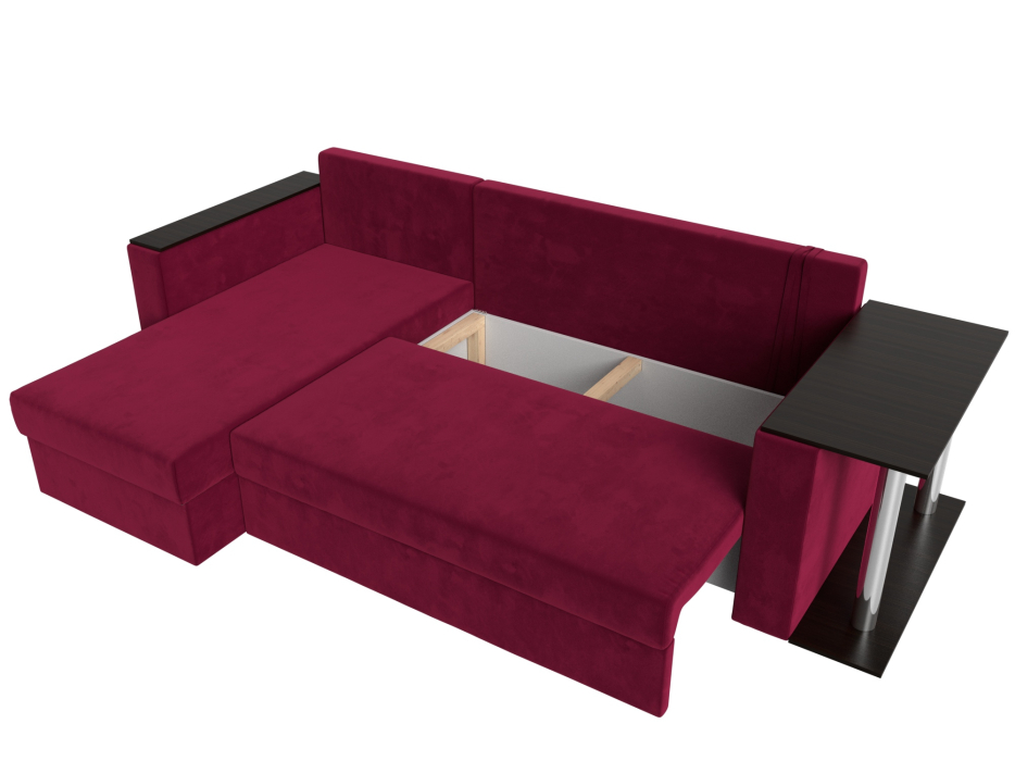 Диваны угловые в гостиную, Угловой диван Атланта левый угол, микровельвет