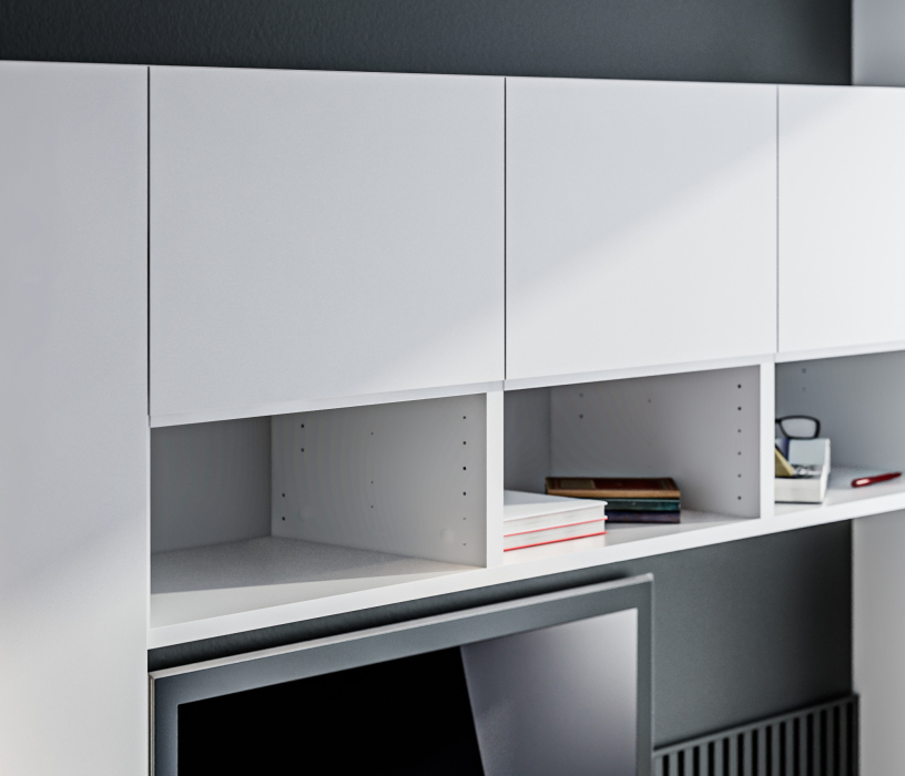 Стенки для гостиной, Гостиная (стенка) Тренд Белый / ЛДСП Белла Белый Альпийский