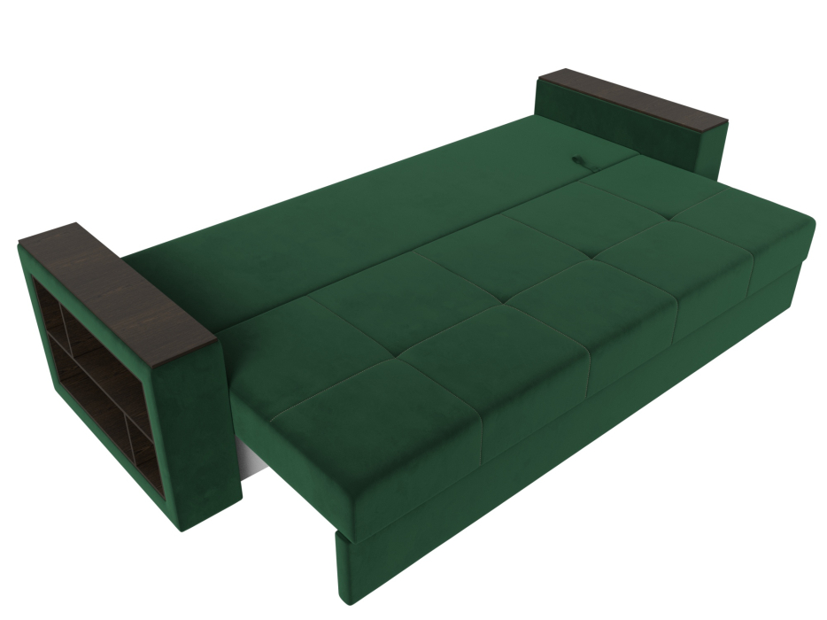 Диваны прямые, Диван прямой Дубай Лайт полки слева, велюр