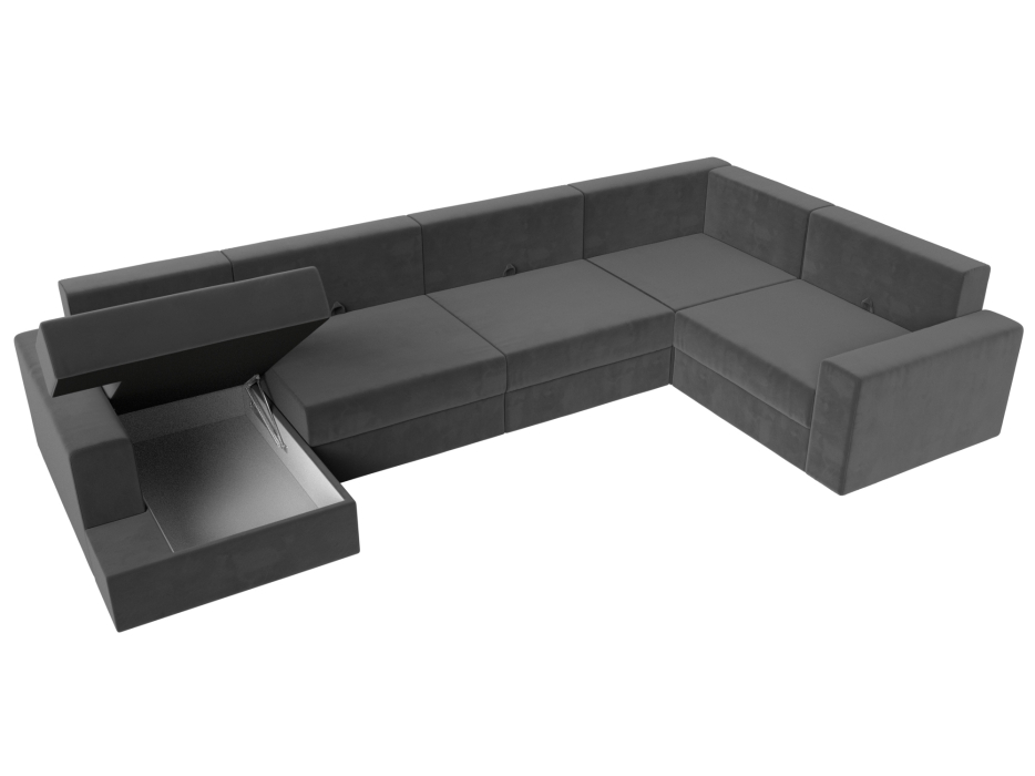 Офисные диваны, П-образный диван Майами левый угол, Велюр