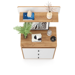 Молодёжный комод Вуди с открытой полкой