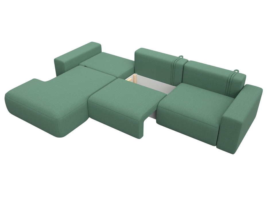 Диваны угловые в гостиную, Диван угловой Лига-036 НПБ Классик Лонг левый угол, рогожка Амур