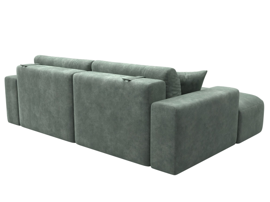 Диваны угловые в гостиную, Диван угловой Лига-036 НПБ Классик левый угол, велюр BRUT