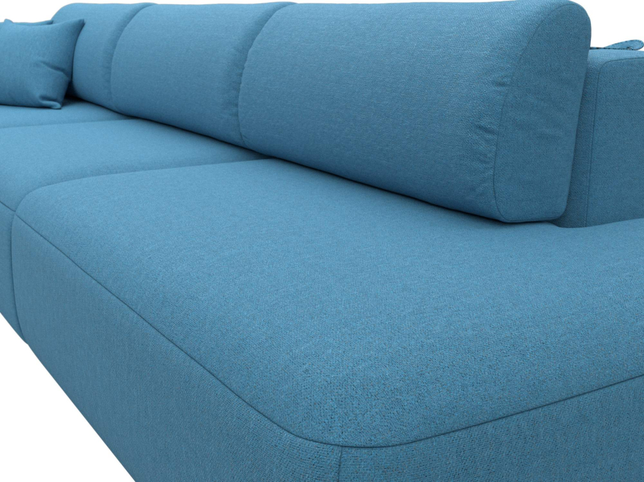 Диваны еврокнижки, Диван прямой Лига-036 НПБ Модерн Лонг подлокотник слева, рогожка Амур