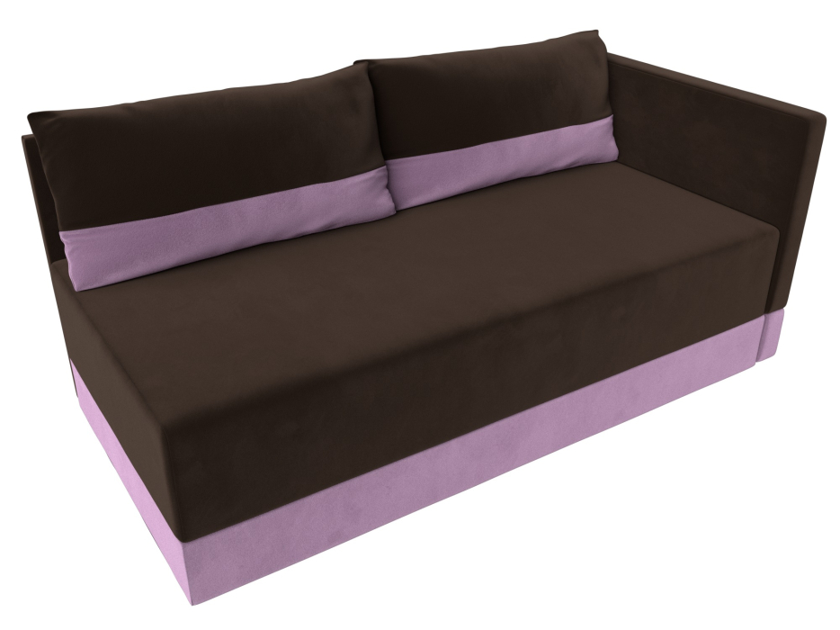 Кушетка диван, Кушетка Никас правая, микровельвет