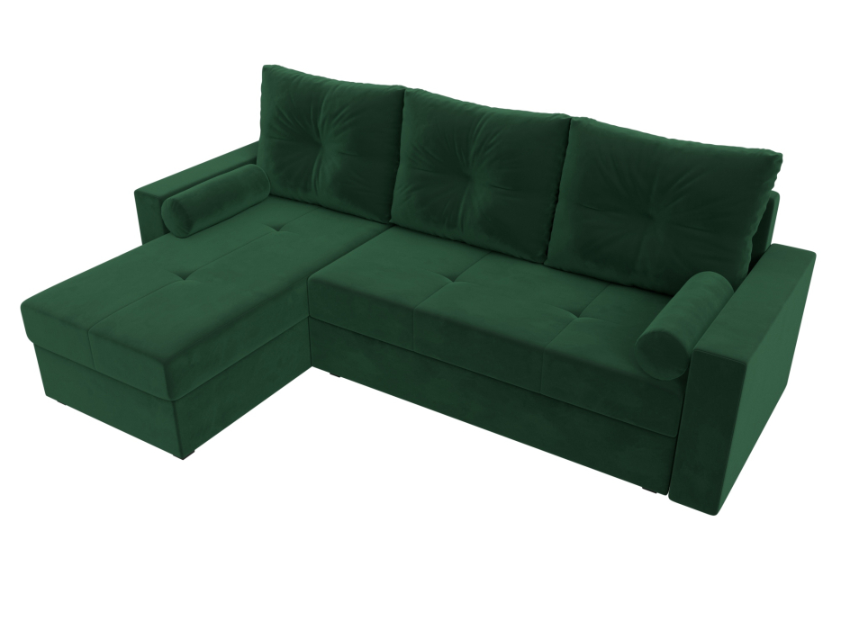 Диваны угловые в гостиную, Диван угловой Верона Лайт левый угол, велюр