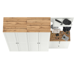 Два шкафа для одежды в прихожую с обувницей и вешалкой для одежды Остин