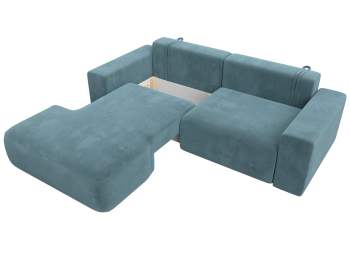 Диван угловой Лига-036 Классик левый угол, велюр