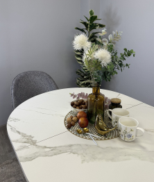 Стол Kenner DO1300 раздвижной, керамика , опоры белые