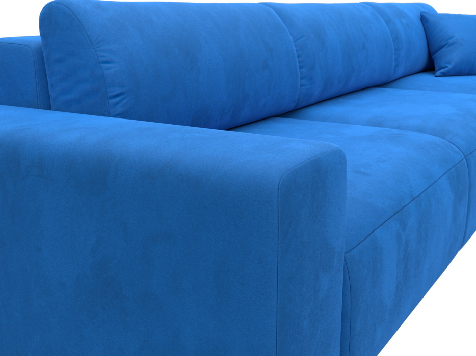 Диваны угловые в гостиную, Диван угловой Лига-036 Классик Лонг правый угол, велюр