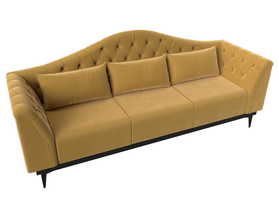 Дизайнерские диваны для гостиной, Прямой диван Флорида, Микровельвет