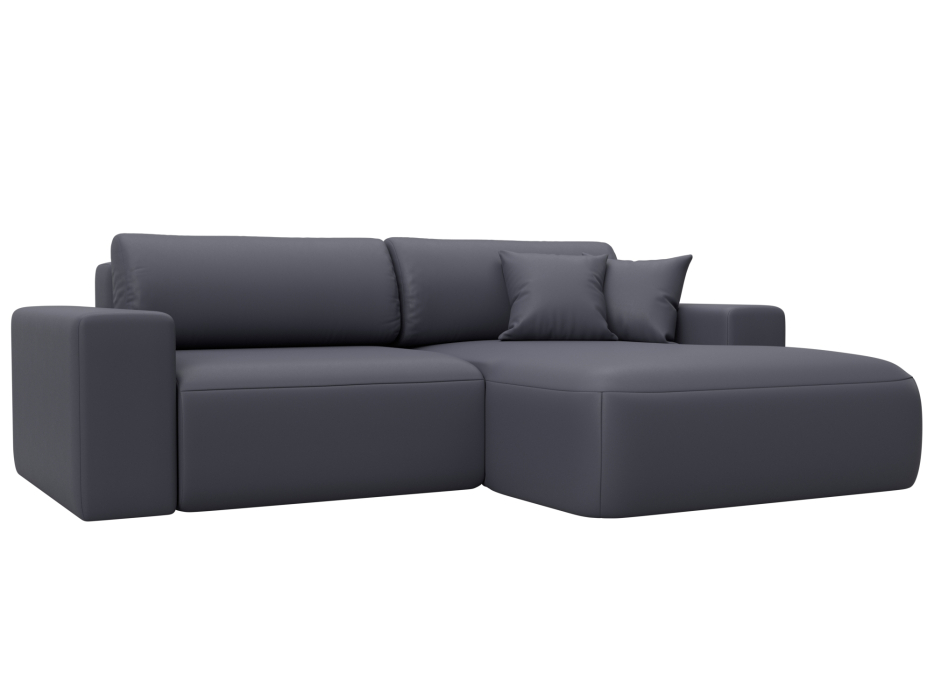 Диваны угловые в гостиную, Диван угловой Лига-036 НПБ Классик правый угол, экокожа GRIFON