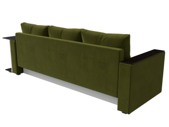 Диван прямой Атланта со столом справа, микровельвет