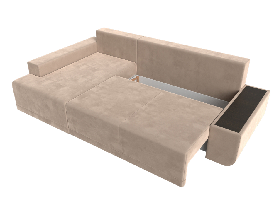 Диваны угловые в гостиную, Угловой диван Чикаго левый угол, велюр