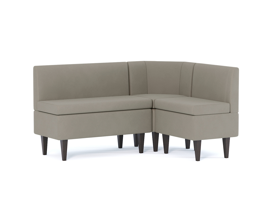 Кухонные уголки, Диван кухонный угловой Лео, велюр