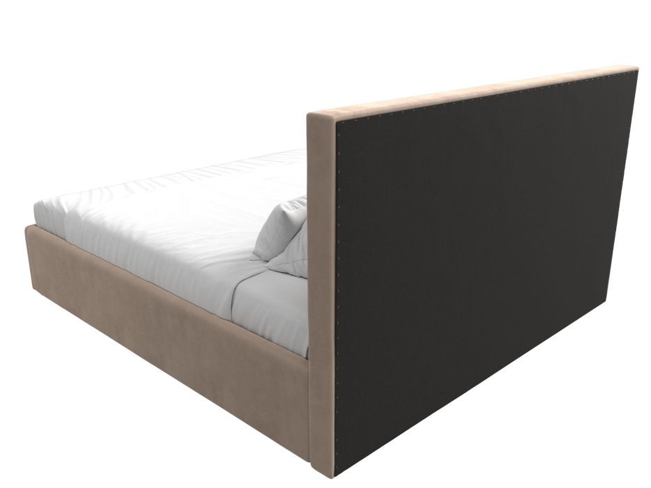 Мягкая кровать, Интерьерная кровать Кариба 200, велюр