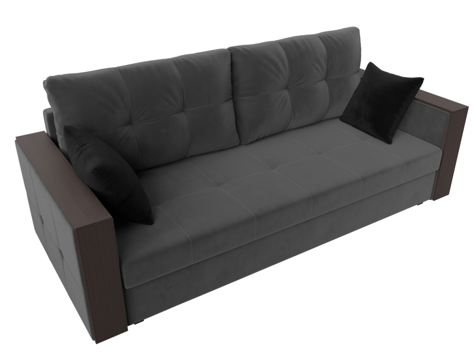 Диваны еврокнижки, Прямой диван Валенсия Лайт, велюр