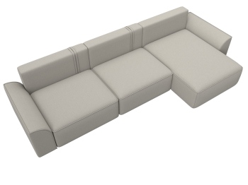 Диван угловой Лига-048 НПБ лонг, рогожка Амур