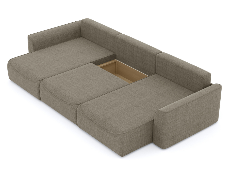 Диваны угловые в гостиную, Диван-кровать П-образный Рафаэль еврокнижка НПБ, рогожка Люкс