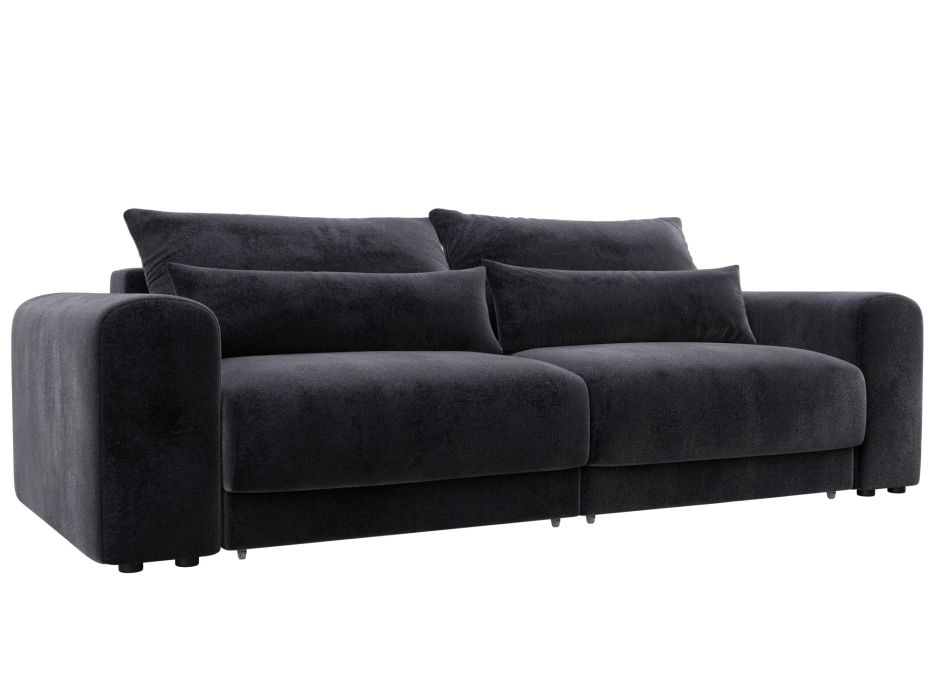 Диваны еврокнижки, Диван прямой Лига-056 НПБ, велюр TOWER