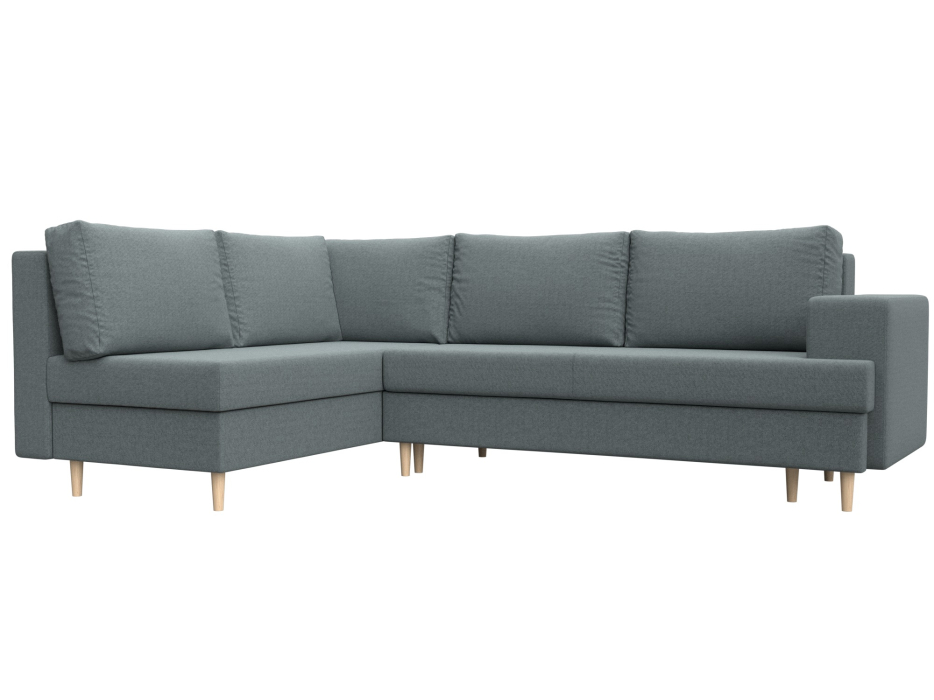 Диваны угловые в гостиную, Диван угловой Сильвана левый угол, рогожка Амур