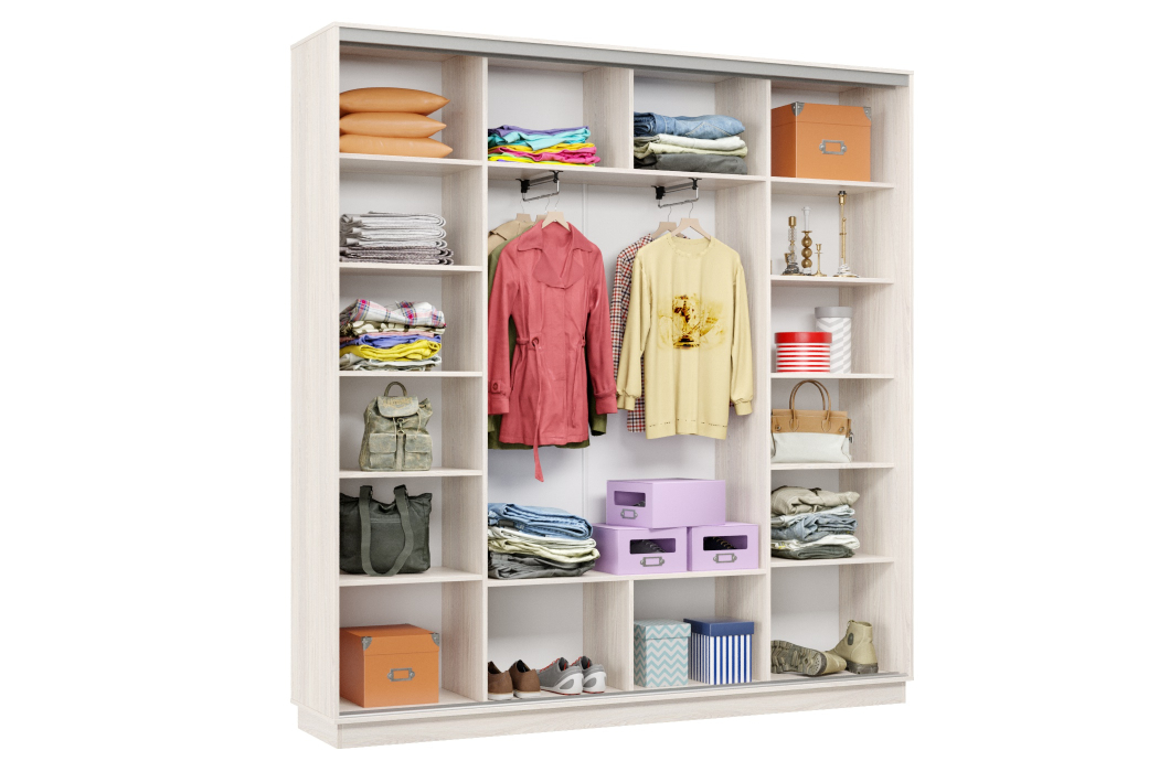 Шкафы-купе 3-х дверные, Шкаф-купе Премьер Лайт 35 (05;05;05) трехдверный