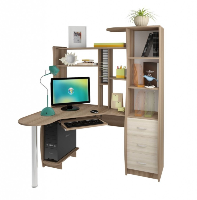 Угловые компьютерные столы, Стол компьютерный Шагус-4 