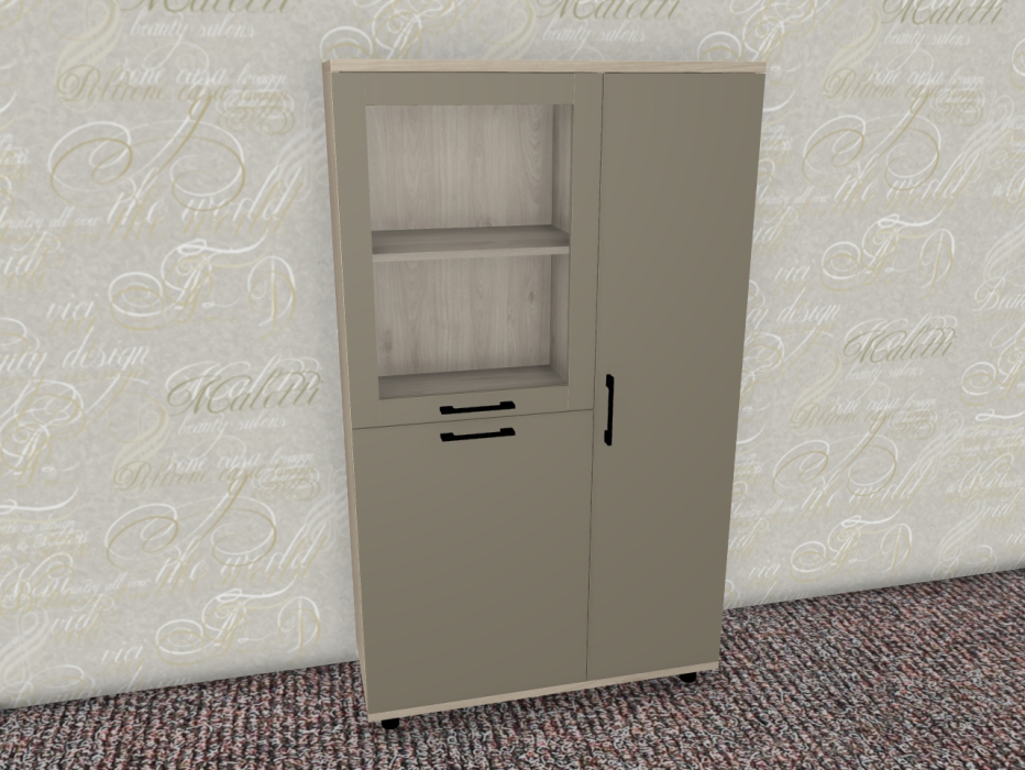 Шкафы распашные, Модульная система Грейс Шкаф ШК-5083  Гикори Джексон Светлый