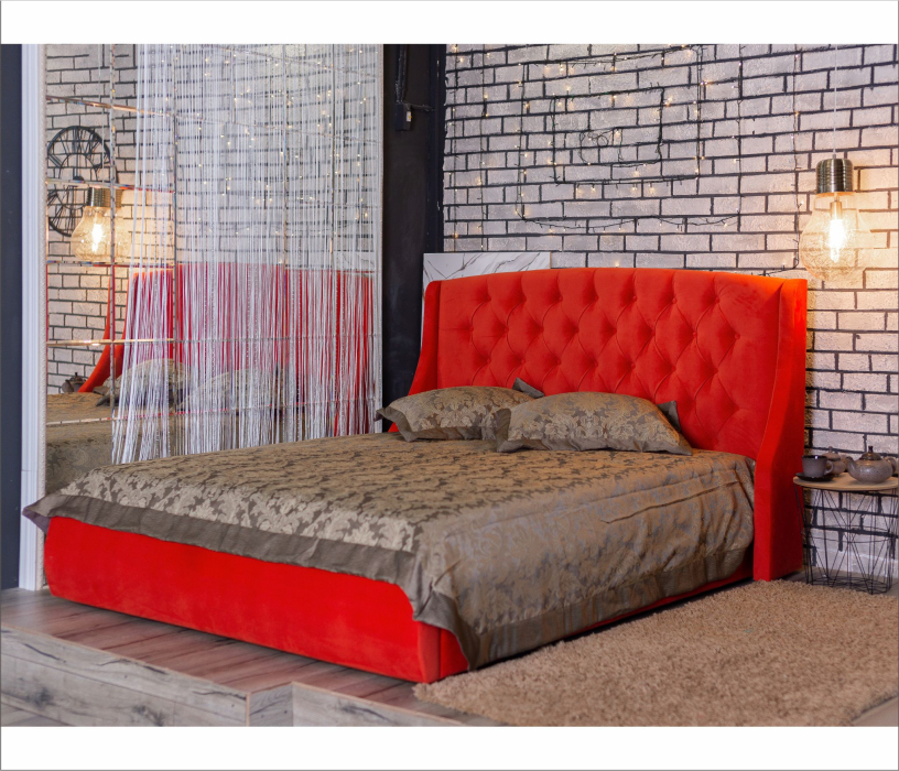 Двуспальные, Мягкая кровать Stefani 1600 с подъемным механизмом