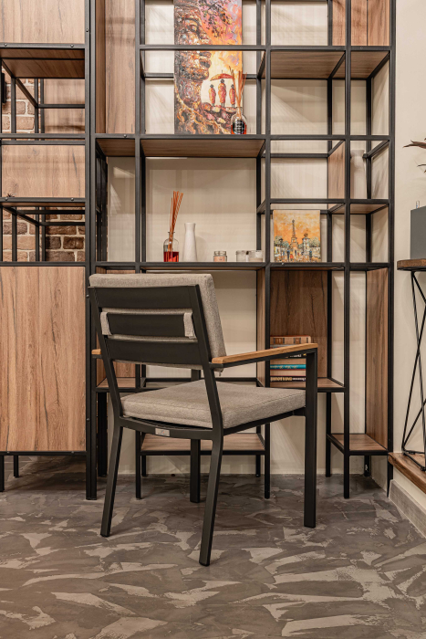 Стулья, Обеденное кресло OSCAR с подлокотниками из тика