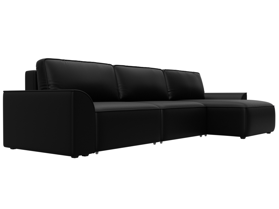 Диваны угловые в гостиную, Диван угловой Лига-048 НПБ лонг, экокожа GRIFON